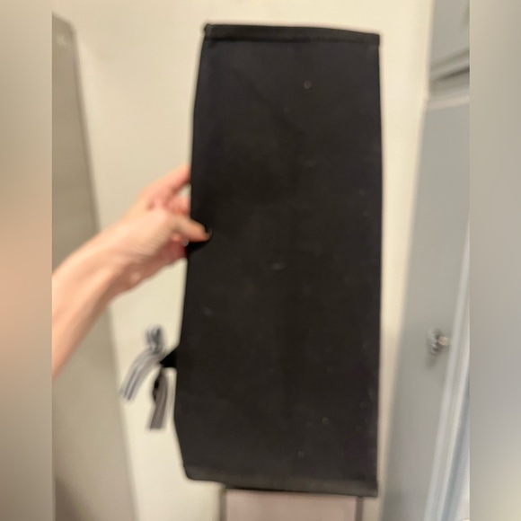 NWT “1974 Vintage, Back in 1974” Large Canvas Tote Bag Black & White Bow Detail - Picture 12 of 13